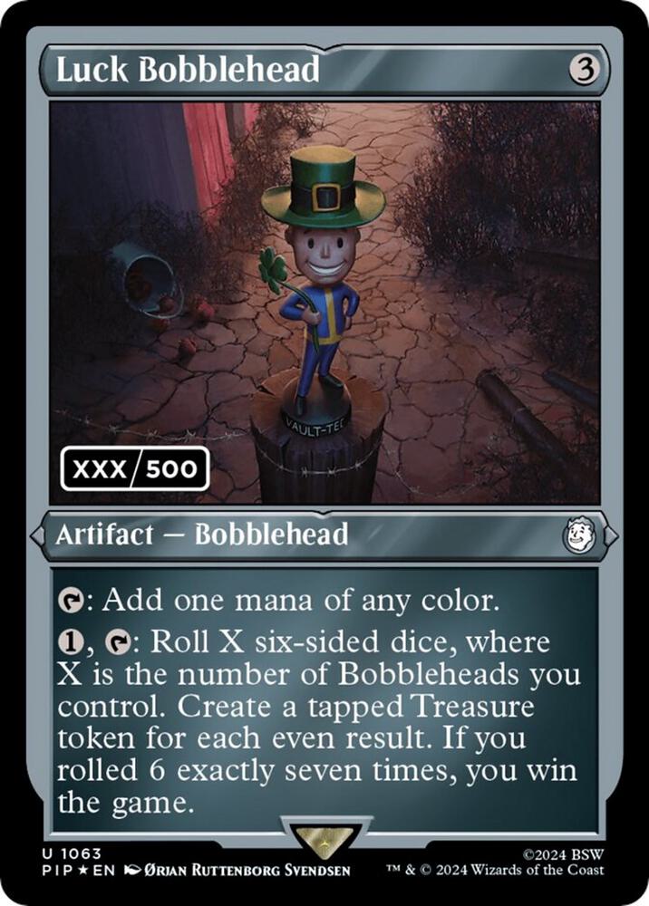 Serialized Bobblehead (Strength/Luck)